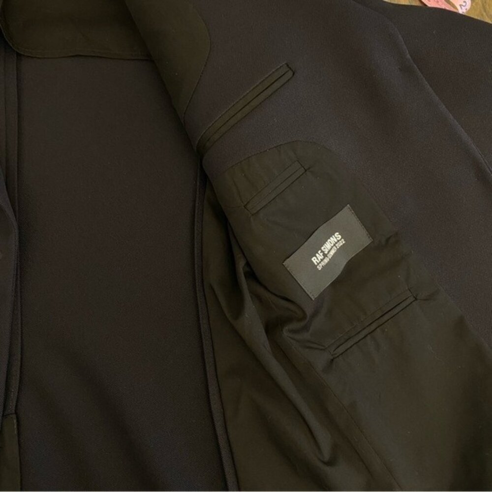 Raf Simons || Slim Fit School Boy Blazer‎ SS2022 Navy Blue IT 40 US Small - Picture 10 of 14